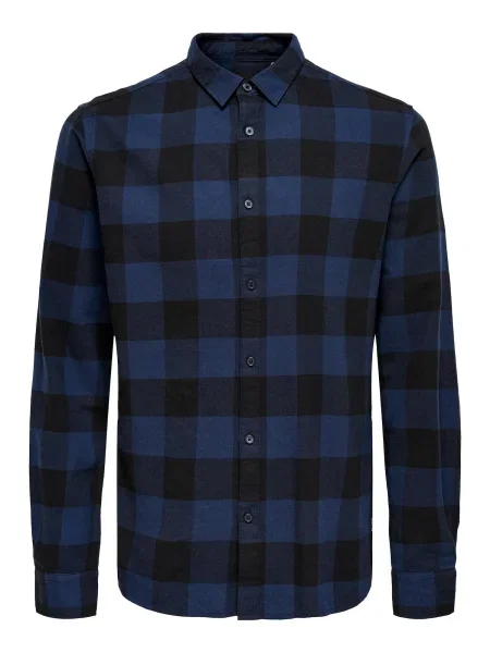 Srajca Only & Sons z dolgimi rokavi modra