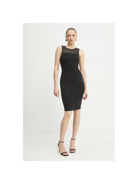 Sukienka mini Armani Exchange bez rękawów czarna