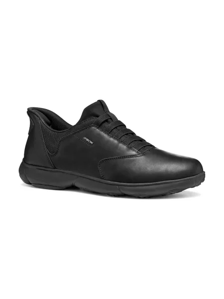 Sneakerși Geox din piele negru