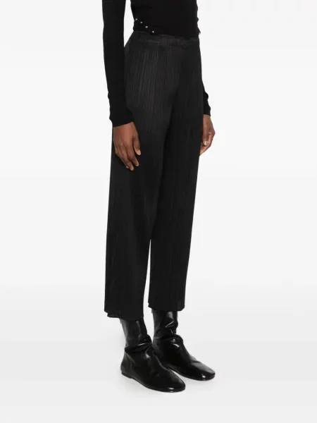 Pantaloni Pleats Please Issey Miyake negru