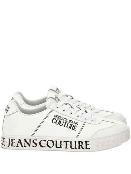 Sneakerși Versace Jeans Couture cu autograf alb