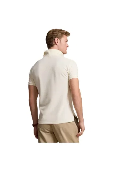 Koszulka polo Polo Ralph Lauren z siateczką beżowa