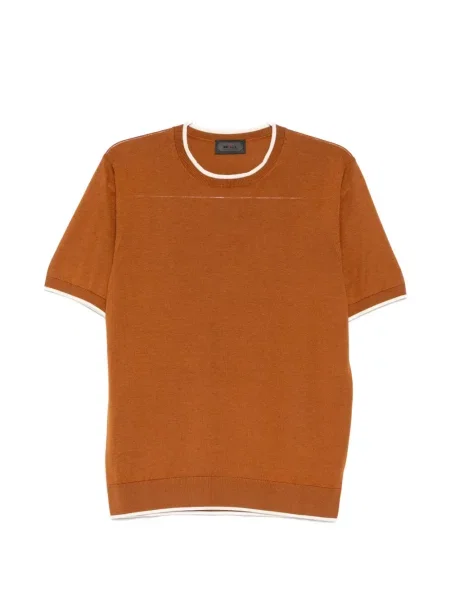 Tricou Kiton tricotate maro