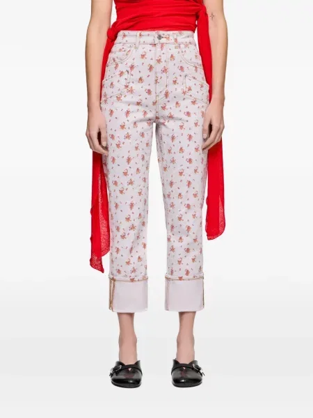 Blugi Ganni cu model floral