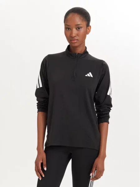 Adidas Technikai pulóver Iconic Running fekete