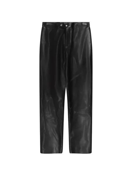 Pantaloni Jil Sander din piele negru