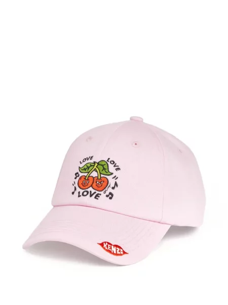Șapcă Kenzo cu broderie roz