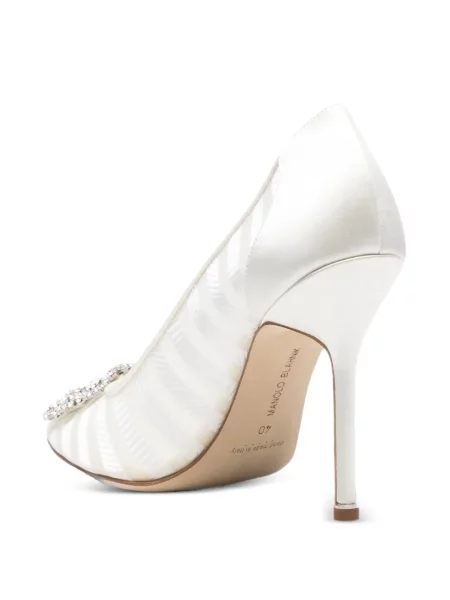 Lodičky Manolo Blahnik bílé