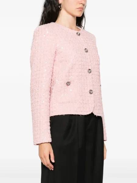 Geacă Nissa din tweed roz