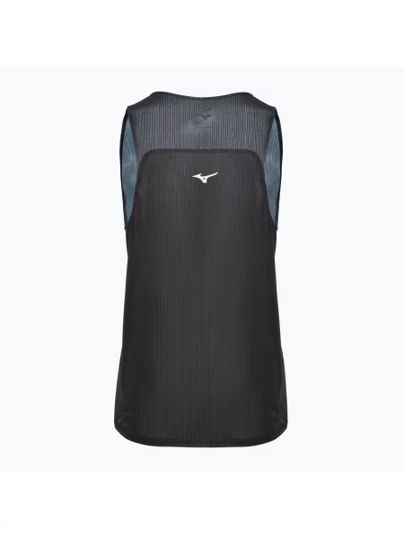 Koszulka do biegania Mizuno DryAeroFlow Graphic Tank czarna