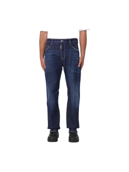 Jeansy Dsquared2 ze stretchu niebieskie