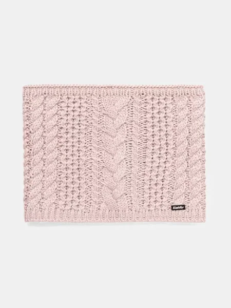 Кръгъл шал с вълна Eisbar Afra Loop с изчистен дизайн розово