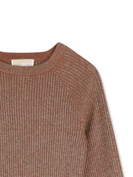 Sweter dziecięcy Michael Kors brązowy