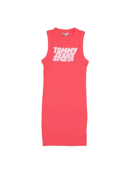 Sukienka Tommy Hilfiger różowa