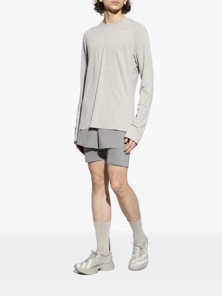 Koszulka Adidas z zamkiem błyskawicznym do połowy bez rękawów skórzana brązowa