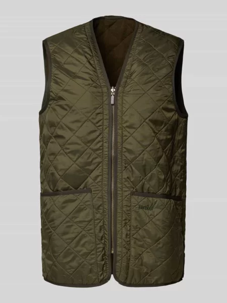 Kamizelka pikowana o kroju regular fit z miękkim polarem wewnątrz Barbour