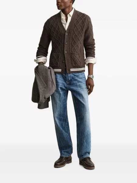 Cardigan Gant de lână maro