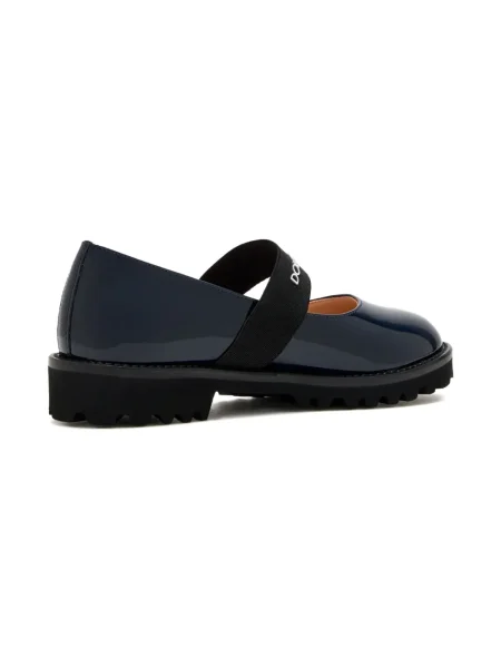 Balerinki dziecięce Dolce And Gabbana niebieskie