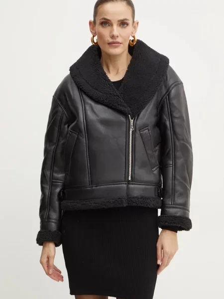 Bardot kurtka DASHA przejściowa oversize czarny