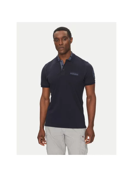 Napapijri Polo E-Amundsen Σκούρο Regular Fit μπλε
