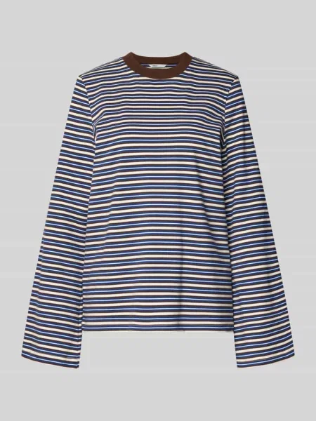 Koszulka o kroju oversized z czystej bawełny model LISA' Only niebieska