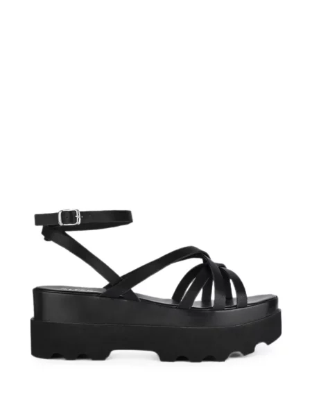 Sandale Altercore cu platformă cu bretele negru