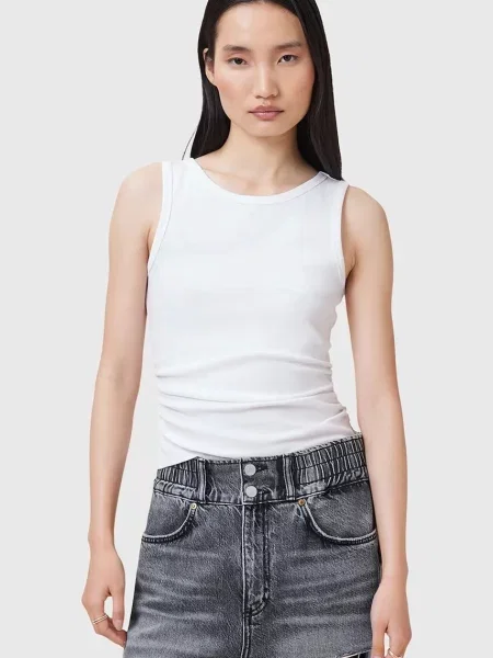 AllSaints top din KATARINA alb