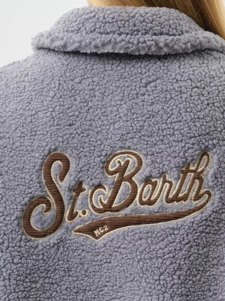 Пальто Mc2 Saint Barth серое
