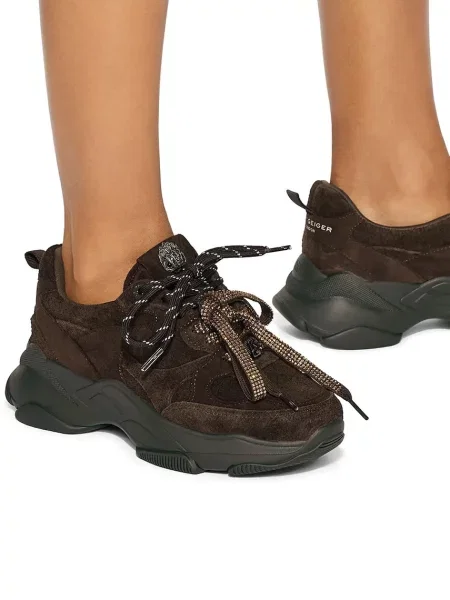 Kurt Geiger Sneakers tornacipő Starlight | hasított bőr barna