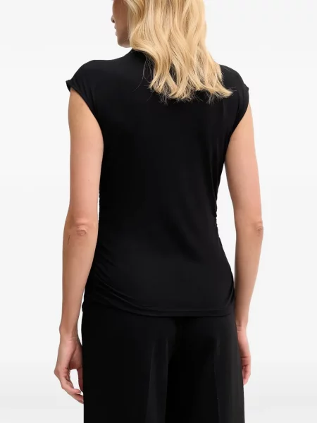 Top Dkny cu volane negru