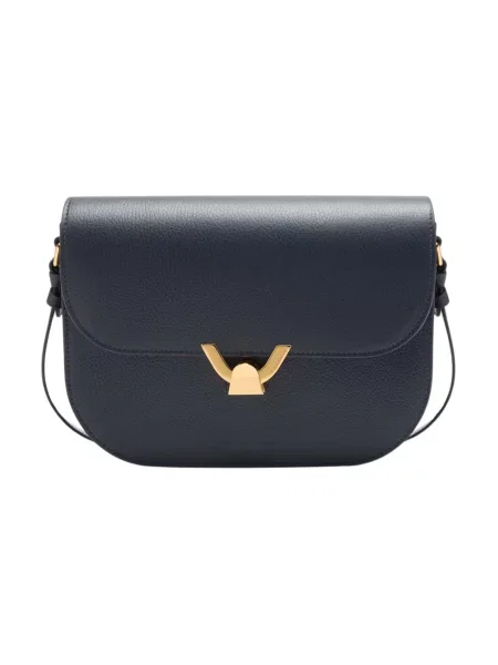 Torebka skórzana Coccinelle skórzana niebieska