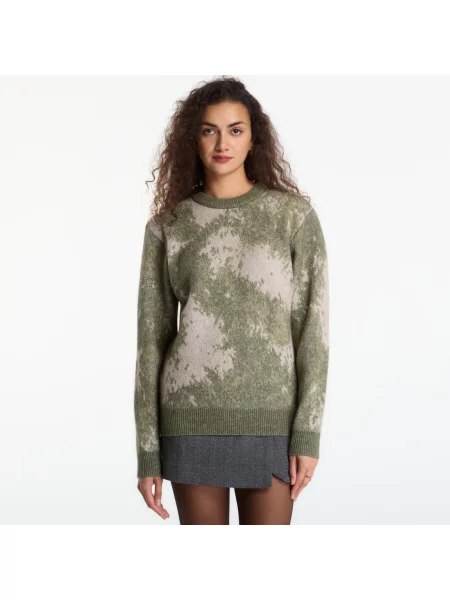 Пуловер GUESS Nevil Cn Abstract Jacquard Sweater Abstract Jacquard Green M зелено