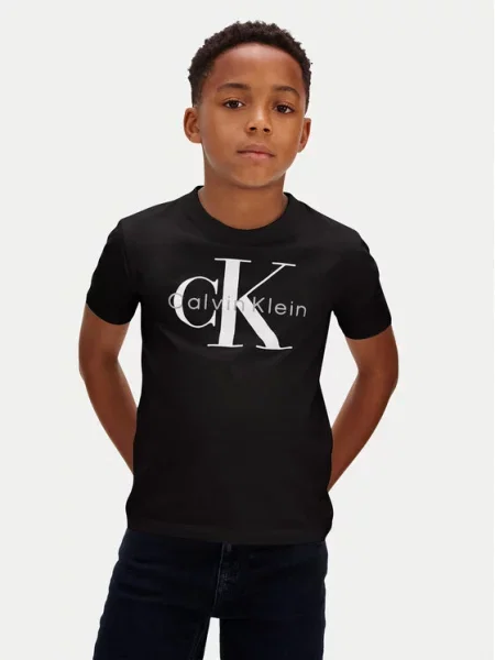 Calvin Klein Jeans T-Shirt Monologo μαύρο