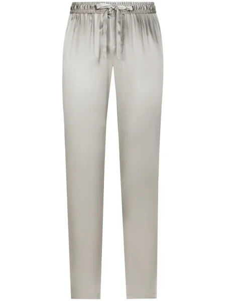 Pantaloni Dolce & Gabbana de mătase gri