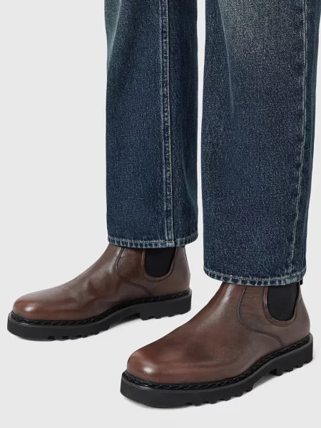Шкіряні черевики AllSaints SKIFF CHELSEA BOOT коричневий