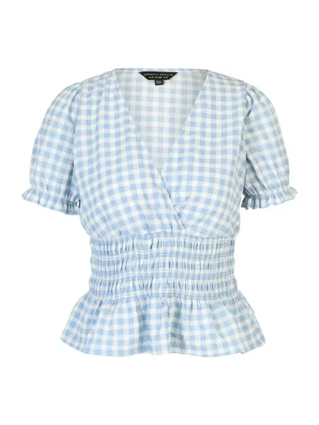 Dorothy Perkins Blúz világoskék / fehér