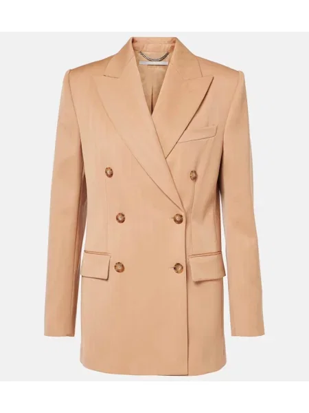 Sacou Stella Mccartney de lână cu dungi bej