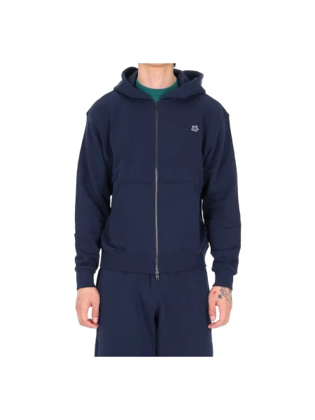 Bluza rozpinana Kenzo w kwiatki niebieska