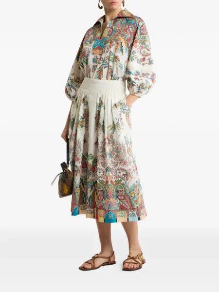 Fustă midi Etro cu imagine cu model paisley