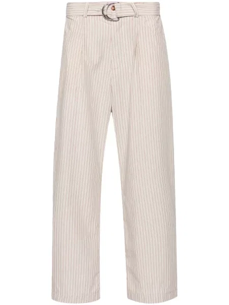 Pantaloni Nanushka cu dungi maro