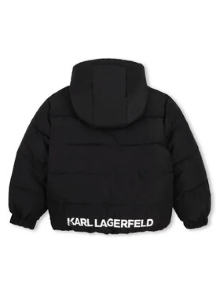 Zimní bunda Karl Lagerfeld Kids černá
