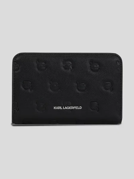 Karl Lagerfeld Peňaženka IKON MONOGRAM čierna