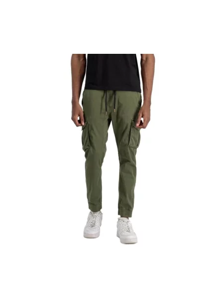 ALPHA INDUSTRIES Cargo hlače maslinasta zelena