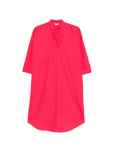 Sukienka Robert Friedman z dekoltem w serek garniturowa czerwona