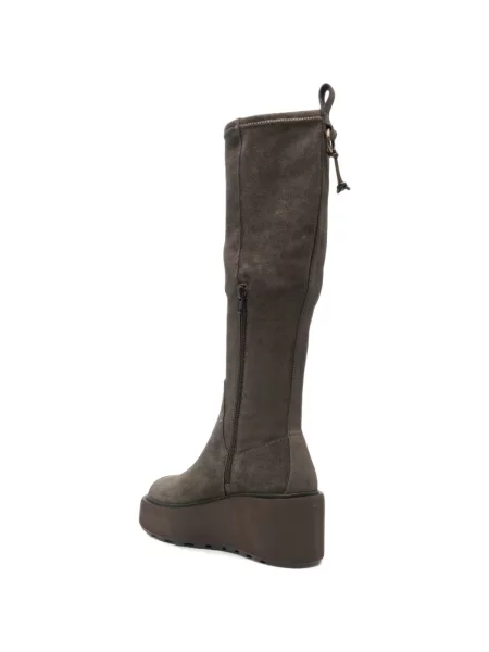 Botine Cafènoir cu pană maro