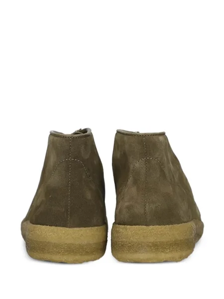 Botine Astorflex cu șireturi din piele de căprioară verde