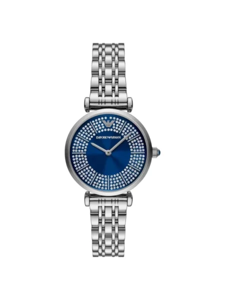 Emporio Armani Zegarek Gianni T-Bar Srebrny szary