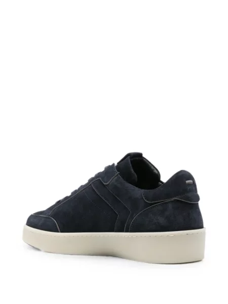 Fűzős szarvasbőr sneaker Canali kék