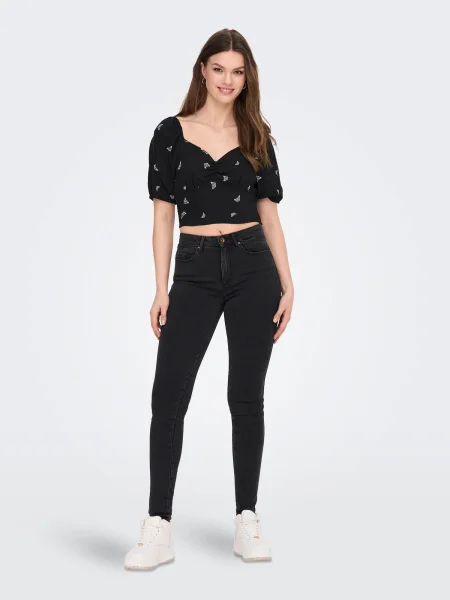 ONLY Kavbojke Royal denim črn
