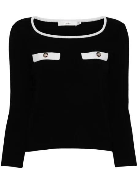 Cropp top B+ab tricotate negru